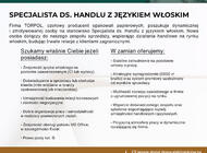 Grajewo ogłoszenia: SPECJALISTA DS. HANDLU Z JĘZYKIEM WŁOSKIM

Firma TORPOL,... - zdjęcie