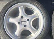 Grajewo ogłoszenia: Felgi 15, 4x100 wraz z oponami Kormoran 195/50 R15 2018 rok, felgi... - zdjęcie